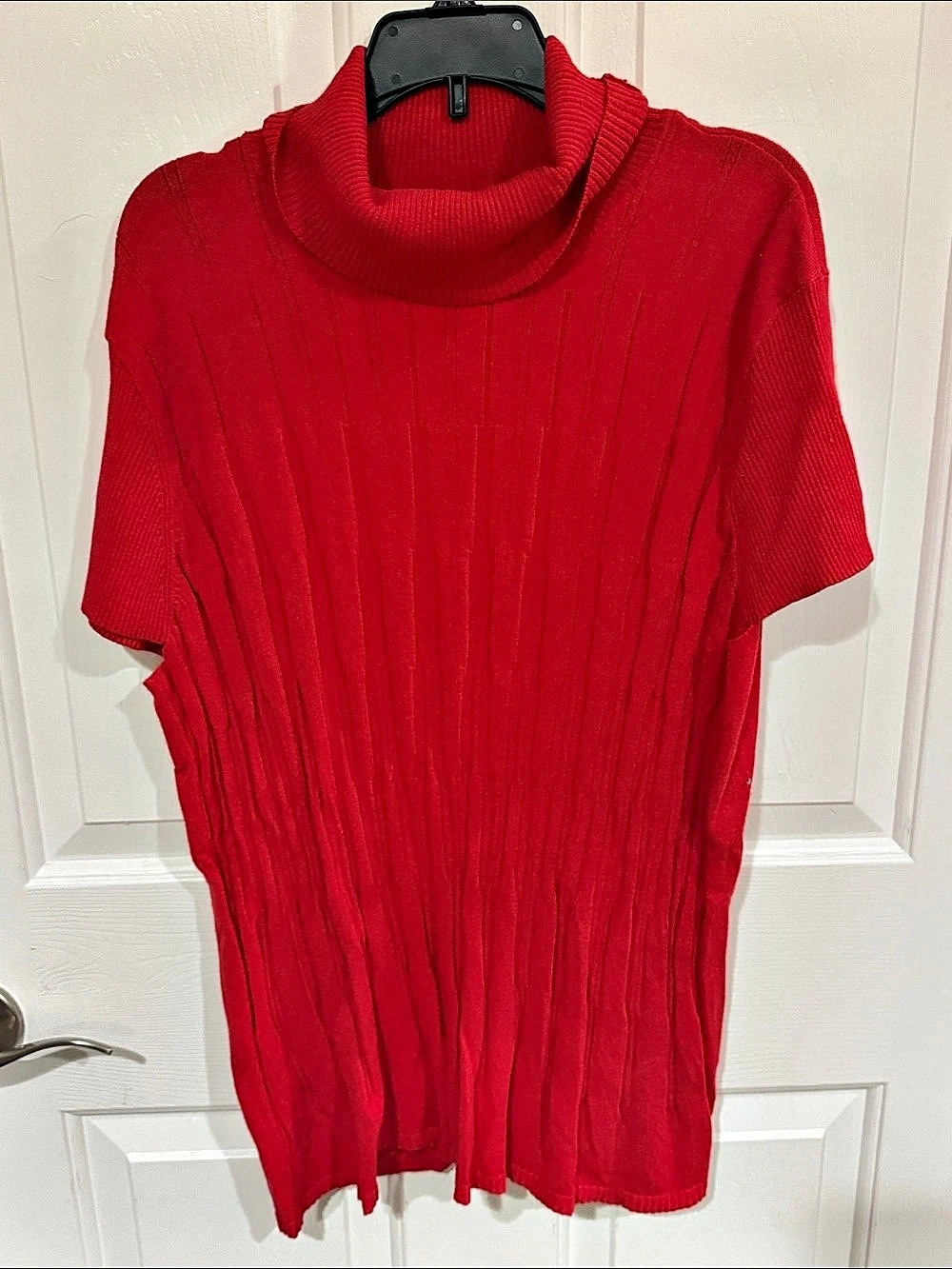 Jones New York Red Cowl Neck Sweater Size XL GUC B38